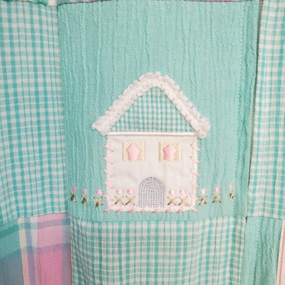 Vintage Koret Cottage Grannycore Patchwork Embroidered Zip Jacket - Picture 5 of 14